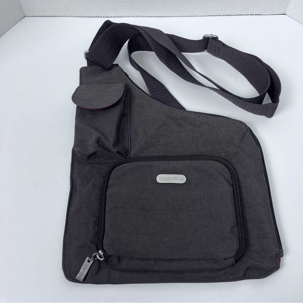 Baggallini Charcoal Gray Crossbody Sling Bag